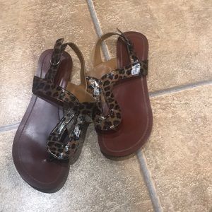 Leopard sandals